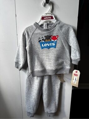 Kids 2 piece set Levi’s 12 months
